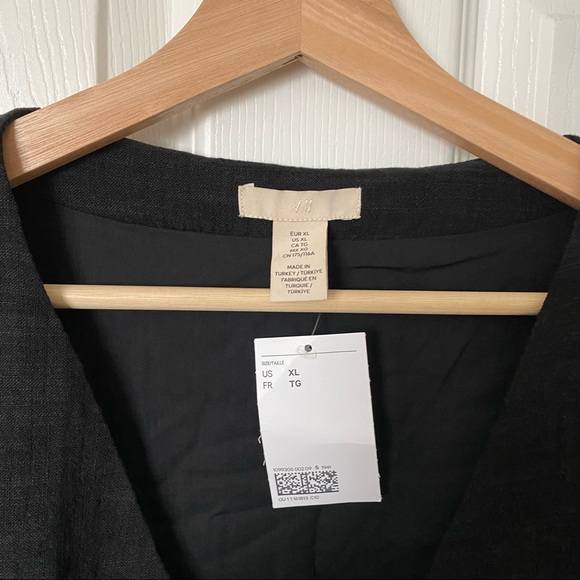 V neck mini black dress H&M - Picture 8 of 12